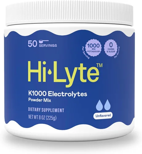 Miniatura 16 de Hi-Lyte K1000 - Mezcla de electrolitos en polvo, naranja Keto y rendimiento, 50 porciones