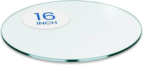 Miniatura 12 de Dulles Glass Superficie de Mesa de Vidrio Redonda de 12 Pulgadas - Templado - Superficie de Vidrio de 3/8 Pulgadas de Grosor, Pulido Plano Seguro