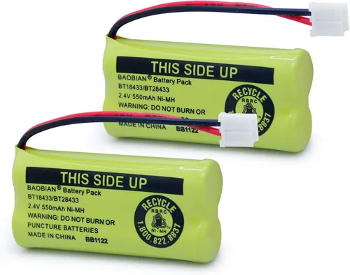Baterías inalámbricas recargables de 2.4 V compatibles con AT&T/Lucent BT-18433 BT-184342 BT-28433 BT-284342 BT-6010 BT-8000 BT-8001 BT-8300 Empire