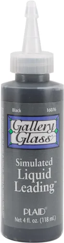 Miniatura 9 de Gallery Glass Límite líquido, negro, 8 onzas líquidas, líder, perfecto para proyectos de pintura de vidrieras de bricolaje, 19701