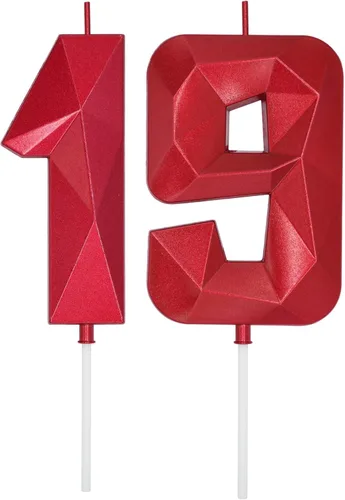 Miniatura 170 de DERVENTA Velas de cumpleaños con números grandes, 3D, color rosa, 3.7 pulgadas, decoración para tartas de fiesta, 1 pieza (número 3 rosa)