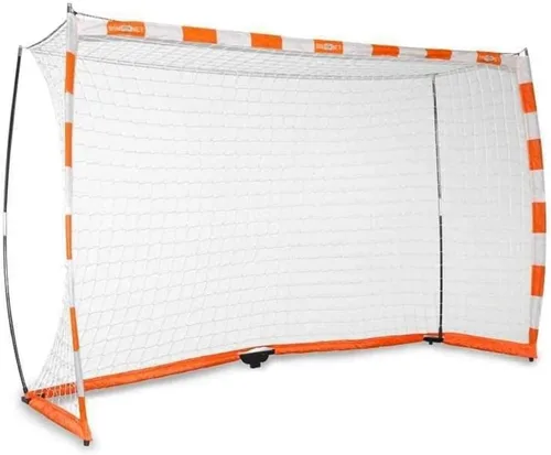 Bownet Portería de balonmano portátil (6.6 ft x 9.8 ft), red de balonmano plegable y marco con bolsa de transporte para interiores o exteriores,