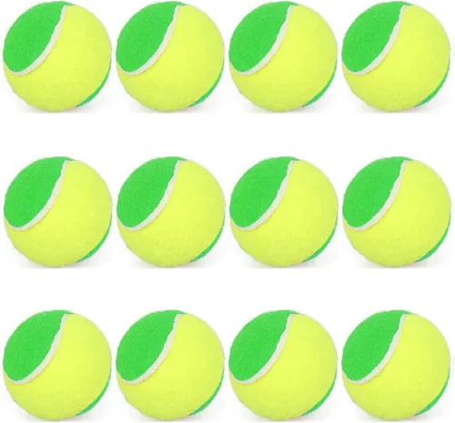 Miniatura 10 de URBEST Pelota de tenis, 12 paquetes de pelotas de tenis de entrenamiento, pelotas de práctica para jugadores novatos, pelotas de juego para perros