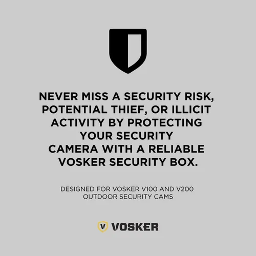 Miniatura 2 de Vosker V100 y V200 - Caja de seguridad impermeable para cámara al aire libre - Funda protectora de acero resistente Resistente a la intemperie y a