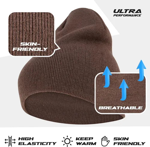 Miniatura 5 de Ultra Performance Paquete de 3 gorros de invierno para hombres y mujeres, gorros de calavera para hombre y mujer