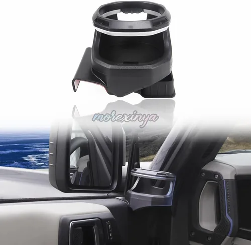 Miniatura 9 de Portavasos de ventana para Ford Bronco de 2/4 puertas 2021 2022 2023 hasta 30 onzas antideslizante de 2 lados para bebidas de automóvil, soporte