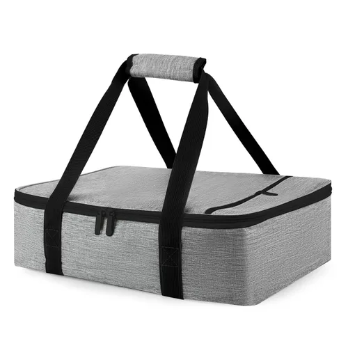 Miniatura 13 de Bodaon Bolsa aislante para cazuela, se adapta a platos de horno de 9 x 13 y 11 x 15 pulgadas con tapa, portadores de cazuela para alimentos Negro