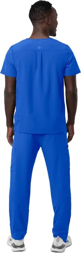 Miniatura 2 de Adar Addition Go-Everyday - Conjunto de uniforme médico para hombre, elegante camiseta médica y pantalones cargo