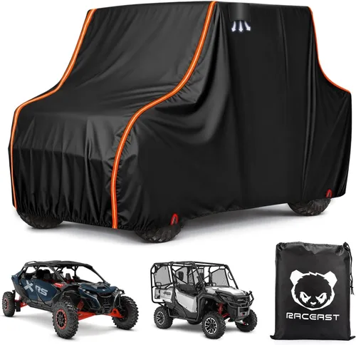Miniatura 10 de Cubierta UTV de 2 plazas 420D lado a lado, resistente para CFMOTO ZFORCE 800 950 Polaris Ranger General 1000 Teryx Textron Hisun Axis Massimo