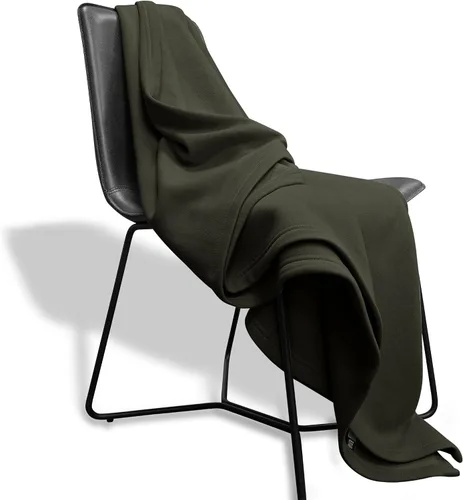 Miniatura 2 de MV Sport Manta Ligera Tipo Sudadera - Cálida y Acogedora, Transpirable de Vellón Tejido de Tamaño Grande, para Sofá, Cama, Viajes, Noches Frías