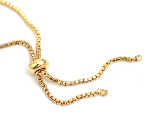 Miniatura 8 de Natural Heishi Beads With Spacers Slider Bracelet Gemstone Healing Jewelry With 14k Yellow Gold Plated 8- Inch Adjustable Length
