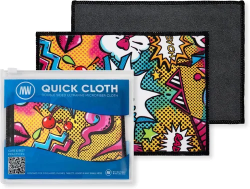 Miniatura 16 de Quick Cloth - Paños de limpieza de lentes de microfibra de 8 x 8 pulgadas, astrología, 1 paquete con funda, limpiador de lentes de doble cara