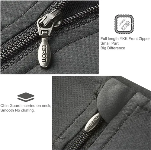 Miniatura 4 de CEROTIPOLAR Chaleco de ciclismo para hombre con 3 bolsillos de carga con cinta reflectante, chaleco de ciclismo micro Softshell resistente al viento