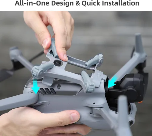 Miniatura 6 de Air 3 Kit extendido plegable de pierna de tren de aterrizaje para DJI Air3 RC Cámara Drone Accesorios Extensor de altura Extensiones Protector
