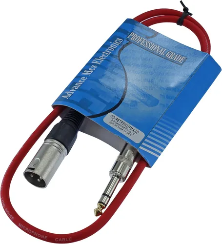 Miniatura 7 de Cable Patch de Audio Pro XLR macho TRS de 1/4 pulgadas a 3 pines equilibrado y blindado (3 pies de largo, azul)