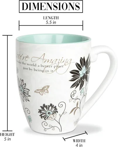 Miniatura 3 de Mark My Words "You're Amazing" Taza de cerámica, 20 onzas