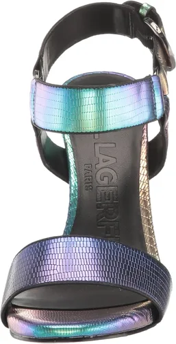 Miniatura 2 de Karl Lagerfeld Paris Sandalias de cuero Cieone con punta abierta para mujer