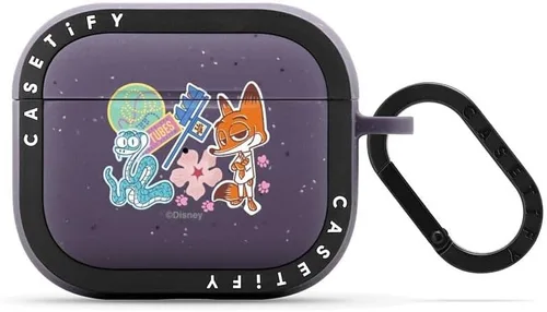 Miniatura 76 de CASETiFY AirPods Pro (1ª/2ª Gen) Estuche Bounce con Anillo [Colaboración Frozen] - Copo de Nieve de Anna - Taupe Mate