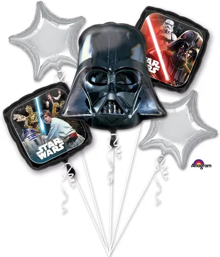 Miniatura 2 de Amscan 3553301 Star Wars - Juego de globos de aluminio