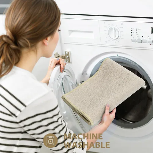 Miniatura 5 de Uphome Tapete de baño ultrafino, tapete de baño de goma para baño, antideslizante, secado rápido, lavable a máquina, pelo bajo, absorbente