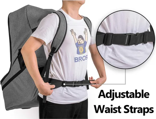 Miniatura 3 de LUXJA Bolsa de viaje para asiento de automóvil, bolsa de avión con correas acolchadas para mochila y correas ajustables en la cintura para viajes