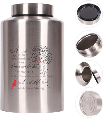 Miniatura 2 de Tree of Life - Urnas de ángel originales para cenizas adultas masculinas/femeninas, hasta 220 libras, incluye bolsa de terciopelo