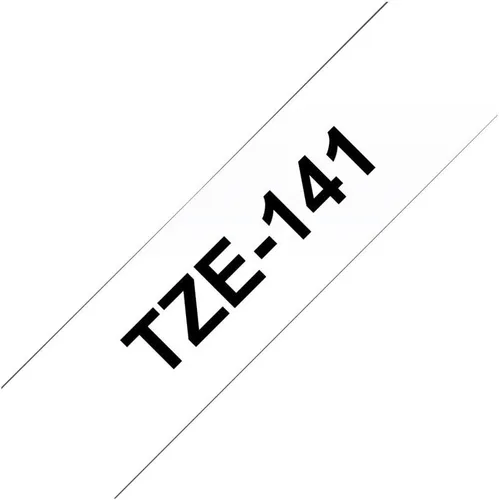 Miniatura 2 de Brother TZe-141 - Cinta de etiquetado, negro sobre transparente, 0.709 in de ancho x 26.2 ft de largo, laminada, suministros originales de Brother