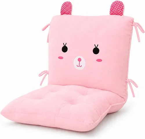 Miniatura 9 de ChezMax juego de almohadón relleno con acolchado, respaldo y asiento, para auto; silla mecedora cuadrada plegable, con estampado de caricaturas