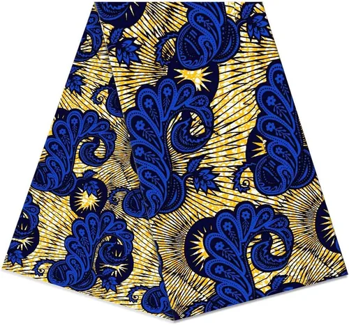 Miniatura 26 de Patrón africano de cera Ankara imprime tela 6 yardas 100% algodón cera paño para vestido de fiesta y telas de tapicería DIY LB041