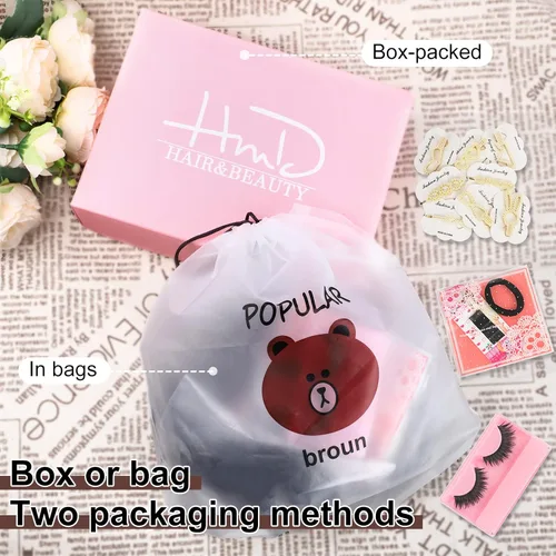 Miniatura 7 de HMD 5 piezas de moño despeinado para mujer, extensión de cabello con banda de goma elástica, extensión de cabello largo y desordenado, accesorios