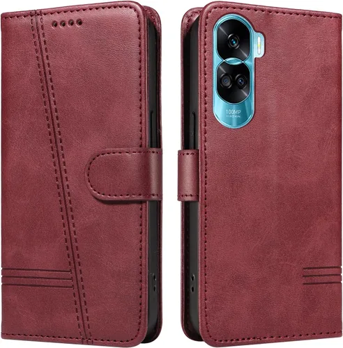 Miniatura 126 de Funda con tapa para Huawei Nova Lite 3, protección de 360 grados, a prueba de golpes, de piel sintética, con función atril y 3 ranuras
