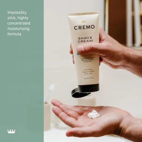 Miniatura 4 de Cremo Silver Water & Birch Crema de Afeitar, Crema de Afeitar Asombrosamente Superior Ultra-Deslizante para Hombres, Combate Cortadas, Cortes