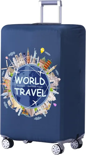 Miniatura 11 de TRAVEL KIN - Funda lavable para maleta con protección antiarañazos, protector para maletas de 18-32 pulgadas, Autumn Leaves, M, Moda