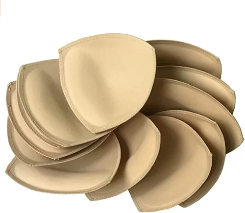 Fypxd 6 pares de almohadillas de sujetador extraíbles push up para sujetador deportivo y bikini tops (beige)