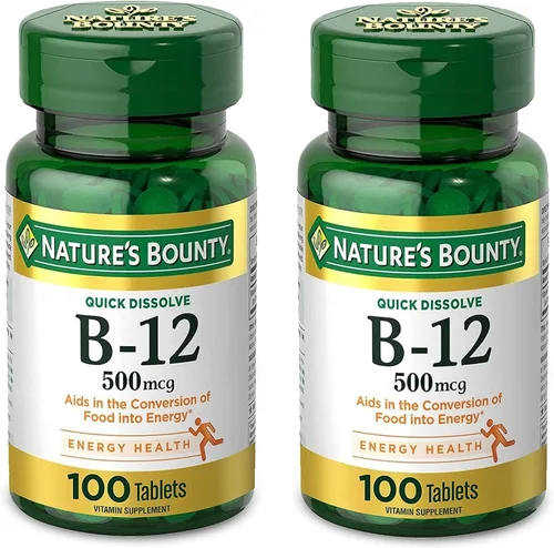 Miniatura 8 de Nature's Bounty Vitamina B12, apoya el metabolismo energético y la salud del sistema nervioso, 500mcg, 100 tabletas de disolución rápida