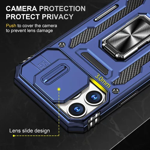 Miniatura 3 de Funda para iPhone 12 Pro Max con 2 protectores de pantalla, cubierta deslizante integrada para cámara para 12Pro Max, funda para teléfono