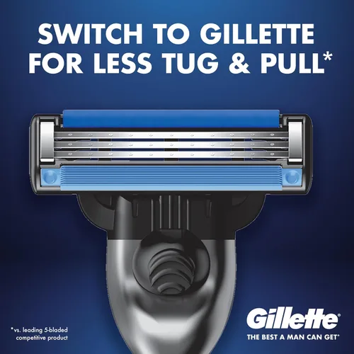 Miniatura 2 de Gillette Mach3 - Recambios de maquinilla de afeitar para hombres, 12 recambios de cuchillas de afeitar