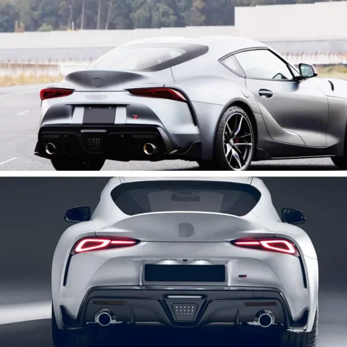 Miniatura 5 de ADIIL Kit de carcasa de 2 piezas con lente ahumada, faros antiniebla, reflectores, luces traseras de freno, kit de carcasa para Toyota GR Supra 2020