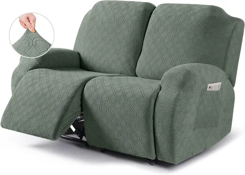 Miniatura 30 de VANSOFY Funda para silla reclinable, 3 piezas elásticas para silla reclinable, funda suave para silla reclinable, protector de muebles para perros
