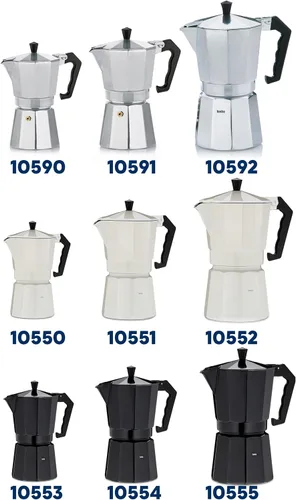 Miniatura 8 de Kela "Italia Espresso Maker, Aluminio, Plata, 5.1 fl oz