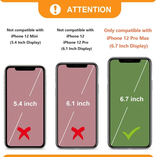 Miniatura 2 de Bocasal Funda tipo cartera cruzada para iPhone 12 Pro Max con tarjetero, protector de ranura para tarjetas con cremallera, a prueba de golpes