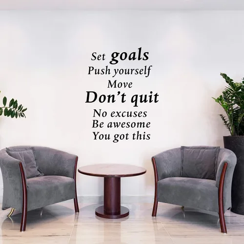 Miniatura 7 de 2 hojas de calcomanías motivacionales para pared, calcomanías de vinilo con citas inspiradoras, juntos todos logran más, para oficina, refranes