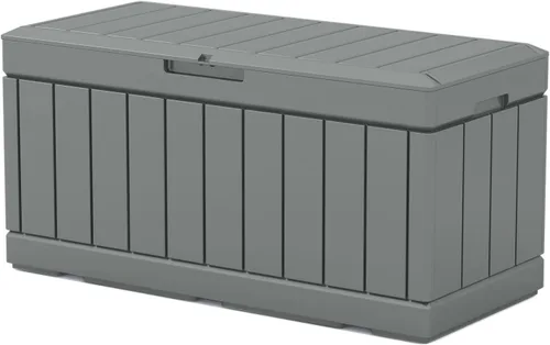 Miniatura 21 de Patiowell Caja de resina de 30 galones, caja de almacenamiento al aire libre para muebles de patio, entregas, suministros de piscina, impermeable