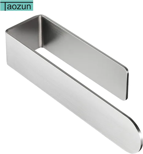 Miniatura 2 de Taozun Toallero de mano/anillo para toalla de mano, barra de toalla de baño autoadhesiva para pegar en la pared, acero inoxidable SUS 304 cepillado