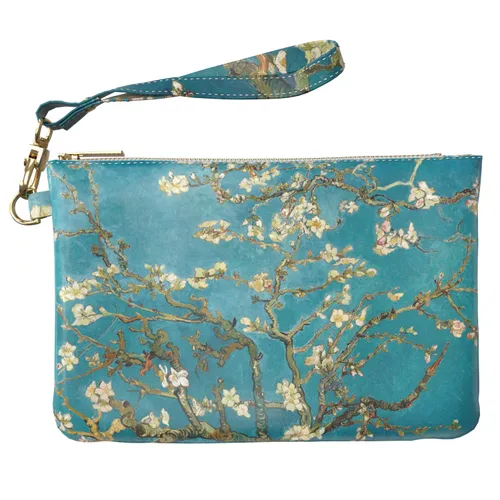 Miniatura 7 de Bolsa de maquillaje de 9.5 x 6 pulgadas, bolsa dorada para bolso de mano, accesorios de correa famosa, organizador portátil cosmético, diseño