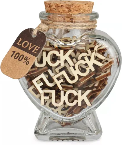 Fucks to Give Regalos de broma para el día de San Valentín, cumpleaños, vacaciones, Acción de Gracias, Navidad. Letra recortada de madera FUCK Bad