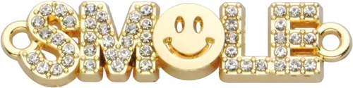 Miniatura 53 de Paquete de 20 dijes de diamantes de imitación chapados en oro, accesorios de cristal para collares, pulseras, joyería, manualidades, bricolaje