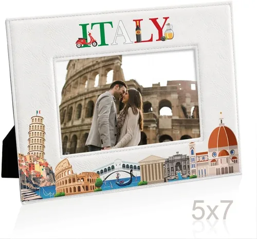 Miniatura 4 de KATE POSH Marco de fotos Italia, vacaciones familiares en Italia, regalo de boda, regalo de luna de miel (5 x 7 - horizontal)