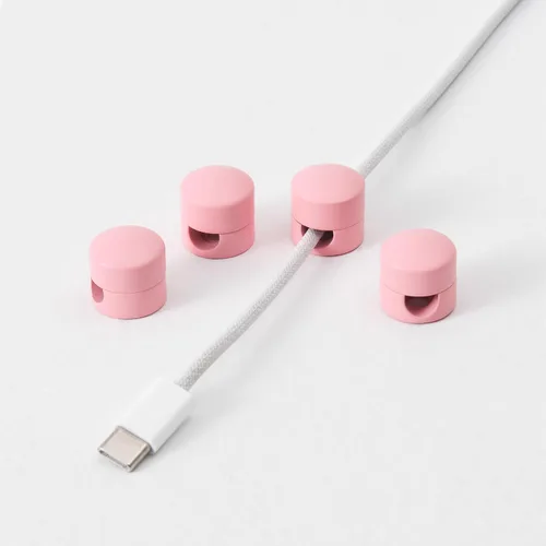 Miniatura 12 de BRIGHTTIA Clips para cables, gestión de cables de latón de alta calidad para el hogar, la oficina y el automóvil, organizador multiusos para cables