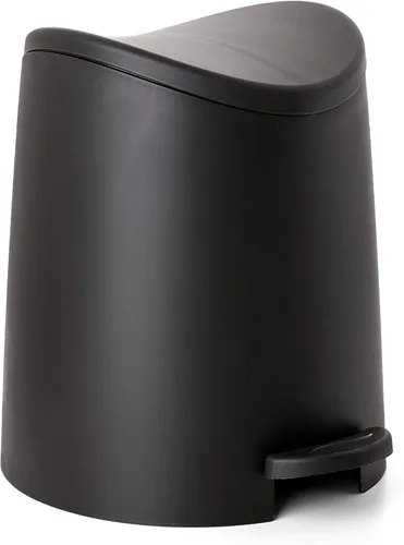 Miniatura 2 de Tatay Cubo de baño con pedal estándar 3L Diseño práctico y funcional Hecho de materiales altamente resistentes Compacto y fácil de usar Negro